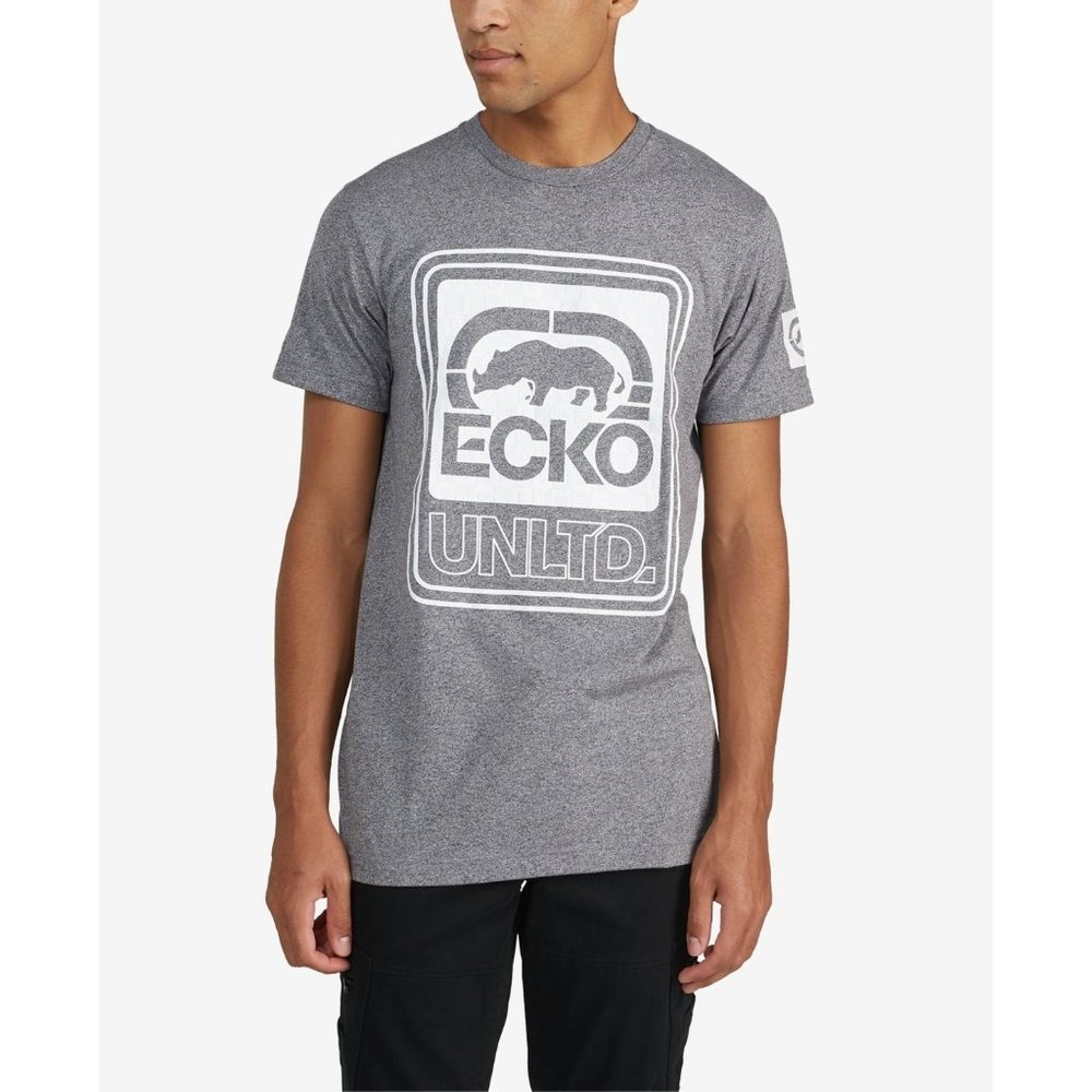 Ecko Unltd Men's Hardcore Marled T-shirt, Gray, Size L,‎ NWT